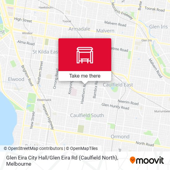 Glen Eira City Hall / Glen Eira Rd (Caulfield North) map