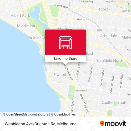 Wimbledon Ave/Brighton Rd map