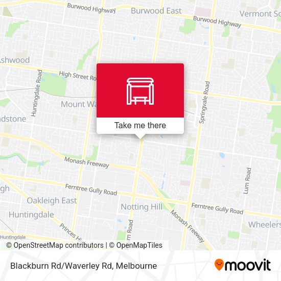Blackburn Rd/Waverley Rd map