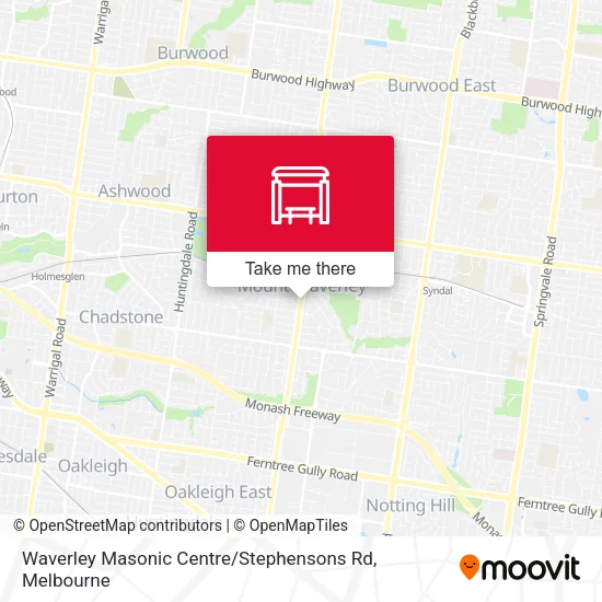Waverley Masonic Centre / Stephensons Rd map