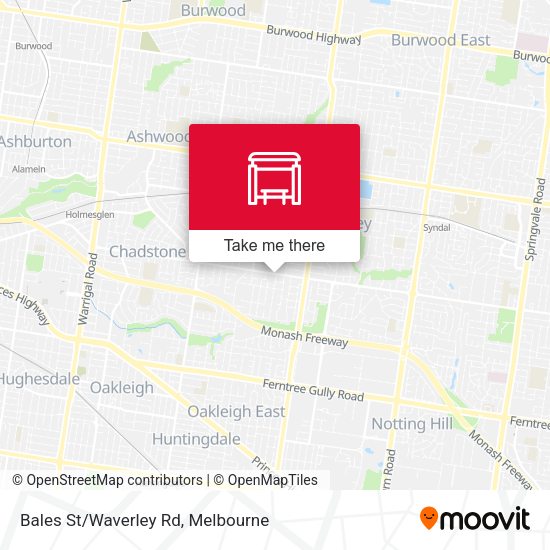 Bales St/Waverley Rd map