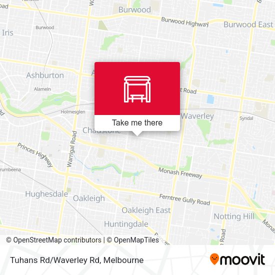 Tuhans Rd/Waverley Rd map