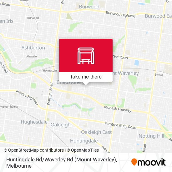 Mapa Huntingdale Rd / Waverley Rd (Mount Waverley)