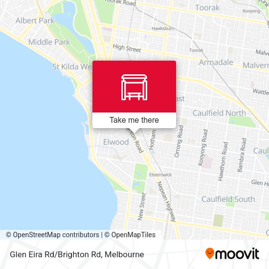 Glen Eira Rd/Brighton Rd map