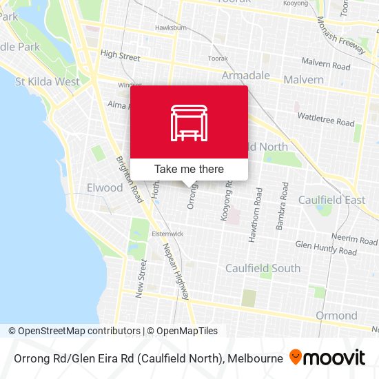 Mapa Orrong Rd / Glen Eira Rd (Caulfield North)