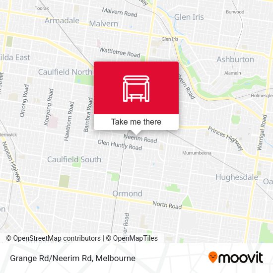 Grange Rd/Neerim Rd map
