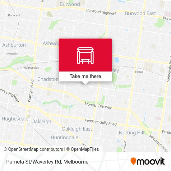 Pamela St/Waverley Rd map