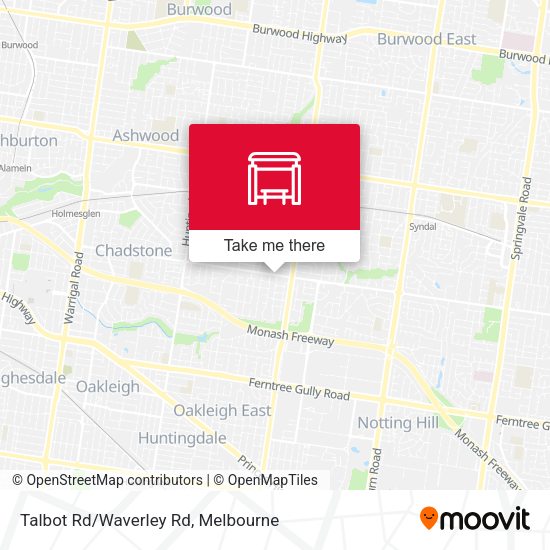 Talbot Rd/Waverley Rd map