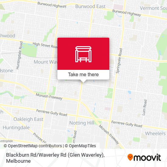 Blackburn Rd / Waverley Rd (Glen Waverley) map