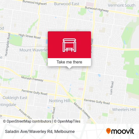 Saladin Ave/Waverley Rd map
