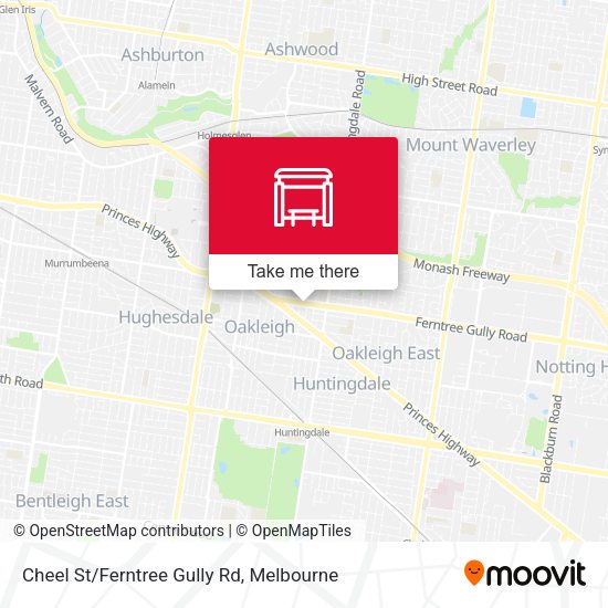 Cheel St/Ferntree Gully Rd map