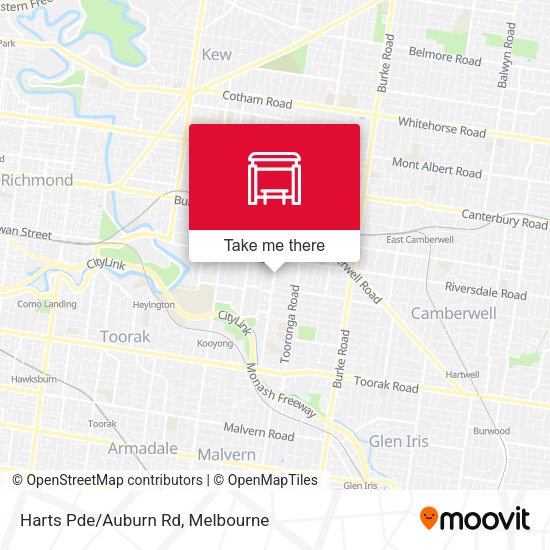 Harts Pde/Auburn Rd map