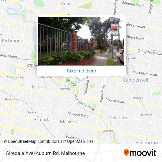 Airedale Ave/Auburn Rd map