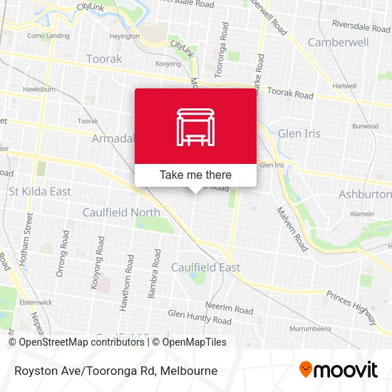 Royston Ave/Tooronga Rd map