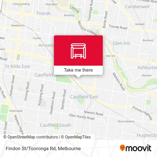 Mapa Findon St/Tooronga Rd