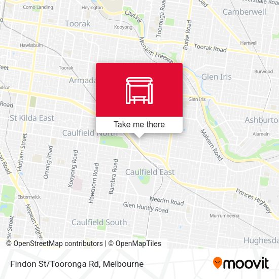 Findon St/Tooronga Rd map