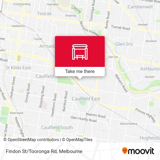 Mapa Findon St/Tooronga Rd