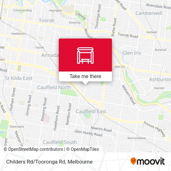 Childers Rd/Tooronga Rd map