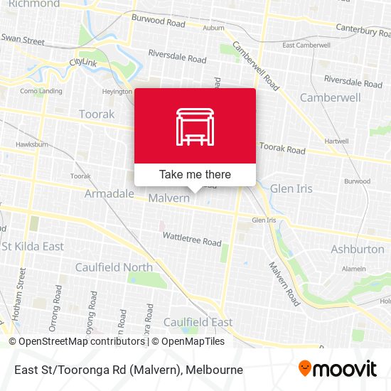 East St/Tooronga Rd (Malvern) map