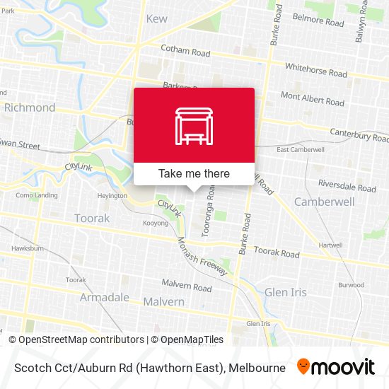 Mapa Scotch Cct / Auburn Rd (Hawthorn East)