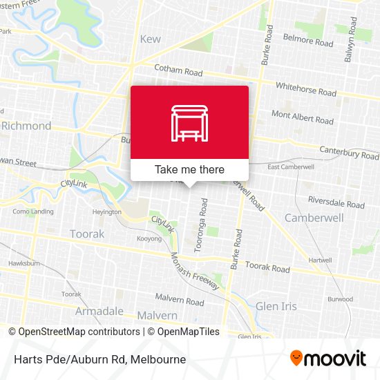 Harts Pde/Auburn Rd map