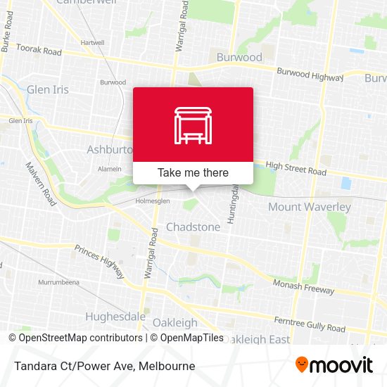 Tandara Ct/Power Ave map