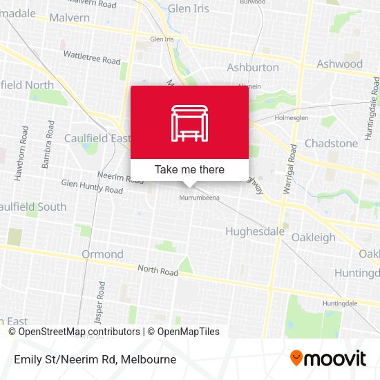 Emily St/Neerim Rd map