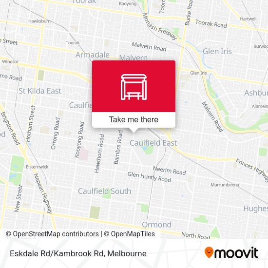 Eskdale Rd/Kambrook Rd map