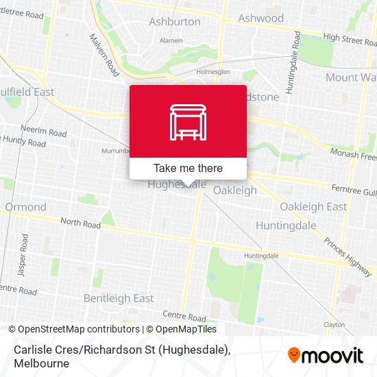 Carlisle Cres / Richardson St (Hughesdale) map