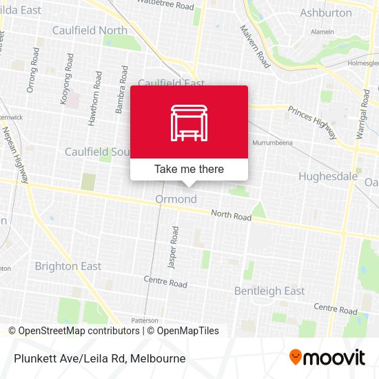 Plunkett Ave/Leila Rd map