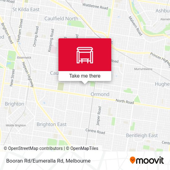 Booran Rd/Eumeralla Rd map