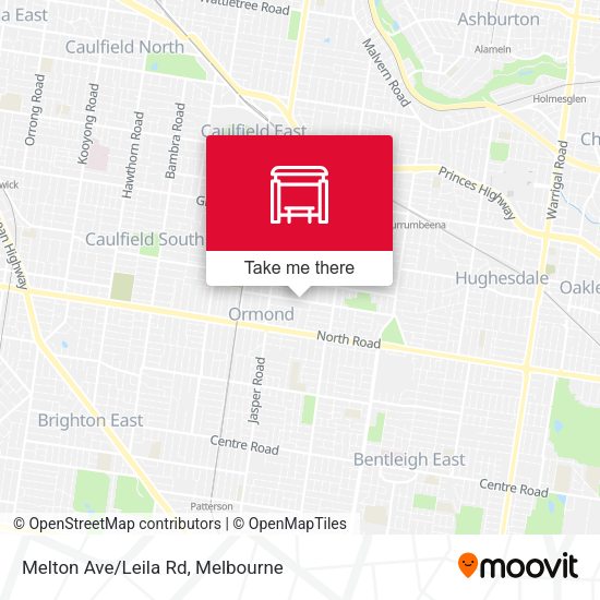 Melton Ave/Leila Rd map