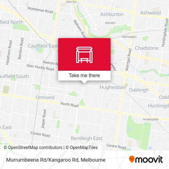 Murrumbeena Rd/Kangaroo Rd map