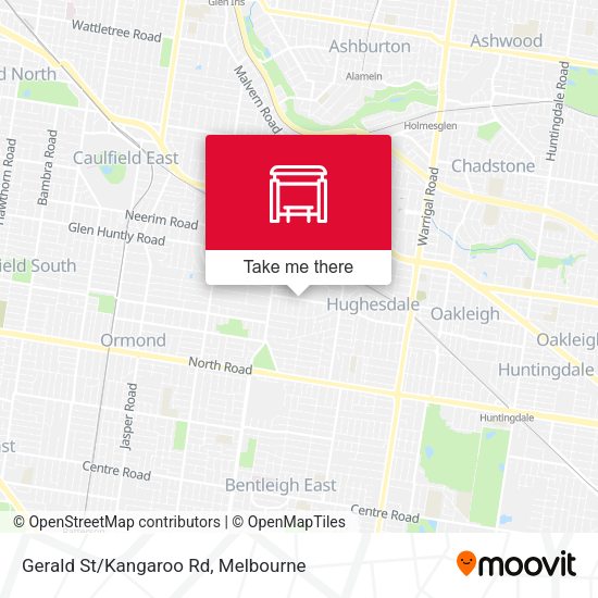 Gerald St/Kangaroo Rd map