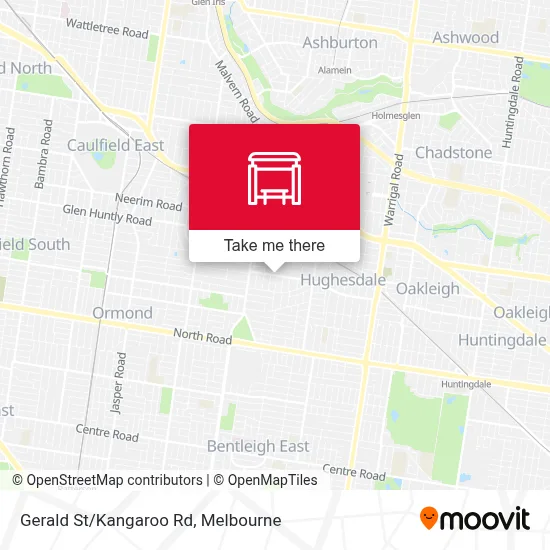 Mapa Gerald St/Kangaroo Rd