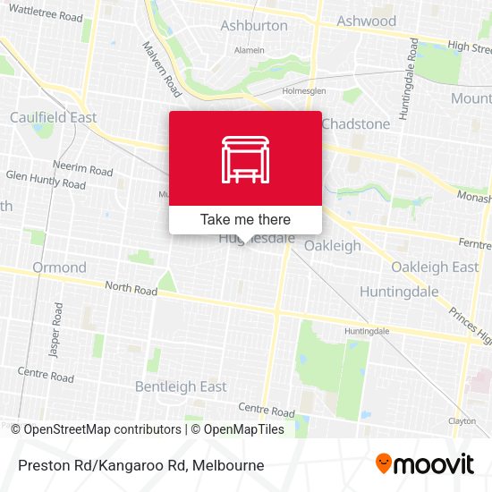 Preston Rd/Kangaroo Rd map