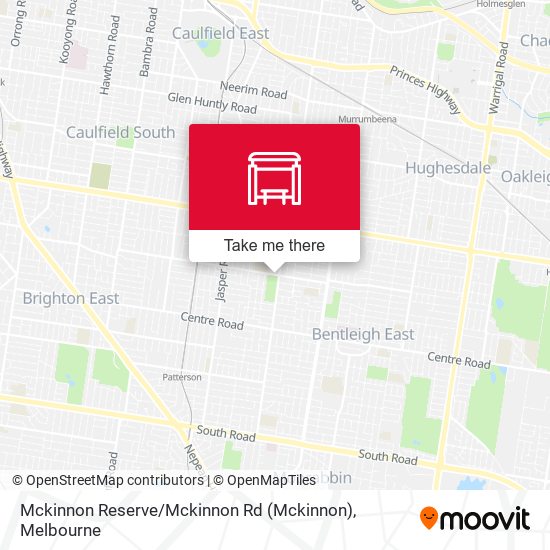 Mckinnon Reserve / Mckinnon Rd map