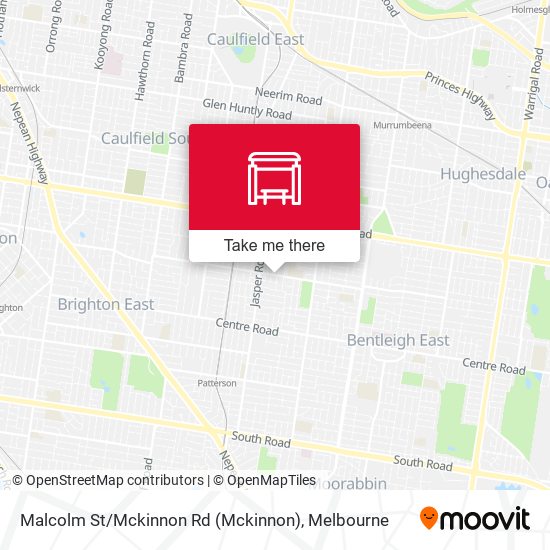Malcolm St / Mckinnon Rd map