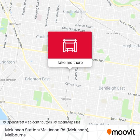 Mckinnon Station / Mckinnon Rd map