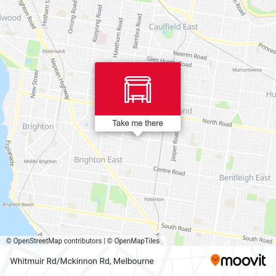 Whitmuir Rd/Mckinnon Rd map