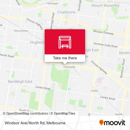 Windsor Ave/North Rd map