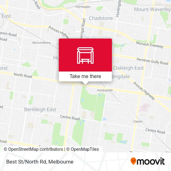 Best St/North Rd map