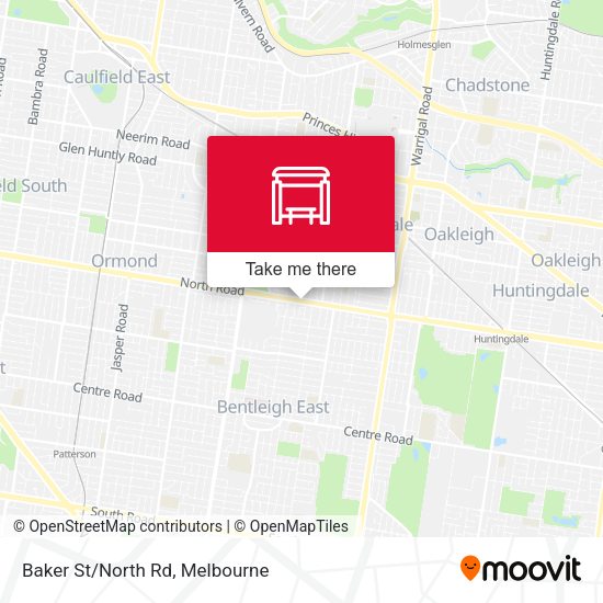 Baker St/North Rd map