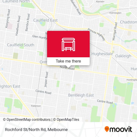 Rochford St/North Rd map