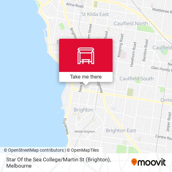 Star Of the Sea College / Martin St (Brighton) map