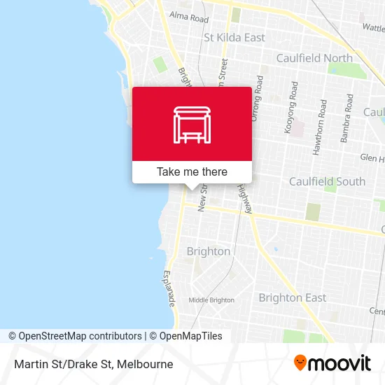 Mapa Martin St/Drake St