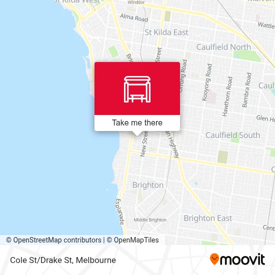 Mapa Cole St/Drake St