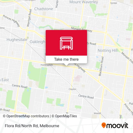 Flora Rd/North Rd map
