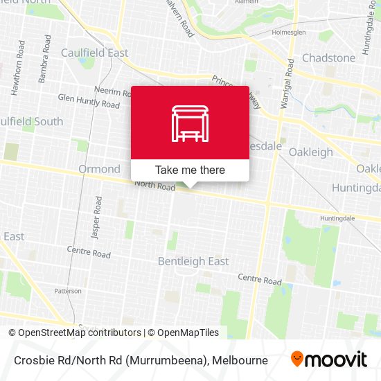 Crosbie Rd / North Rd (Murrumbeena) map