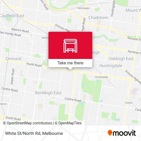White St/North Rd map